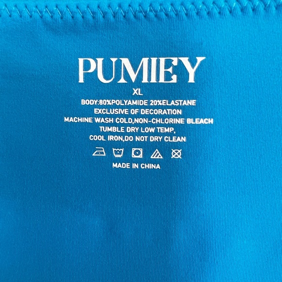 SOLD🆕 NWT PUMIEY Blue V-Neck Slim Fit Tee | Size XL - Picture 8 of 8